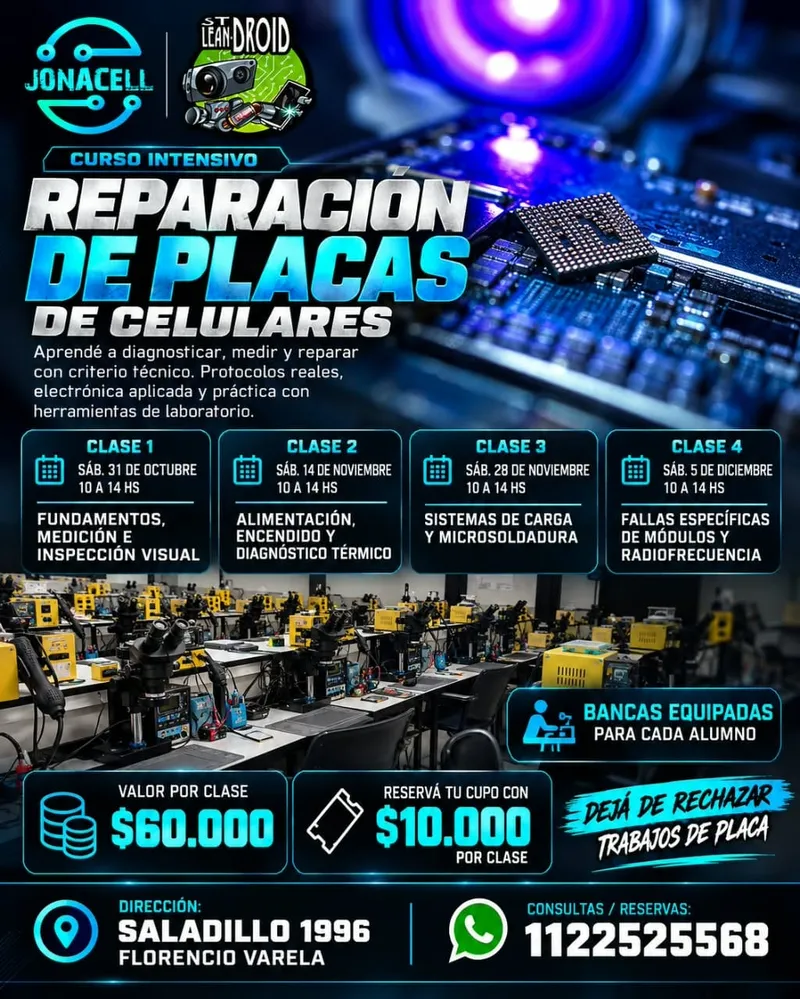 Flyer: Reparacion De Placas De Celulares
